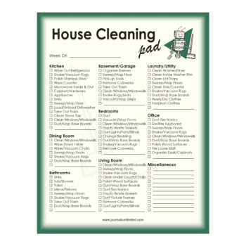 House Cleaning Notepad