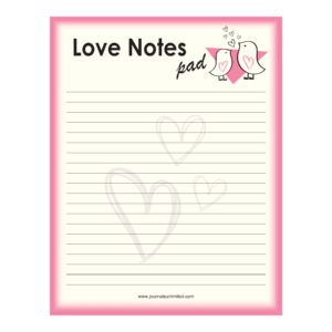 Love Notes Notepad