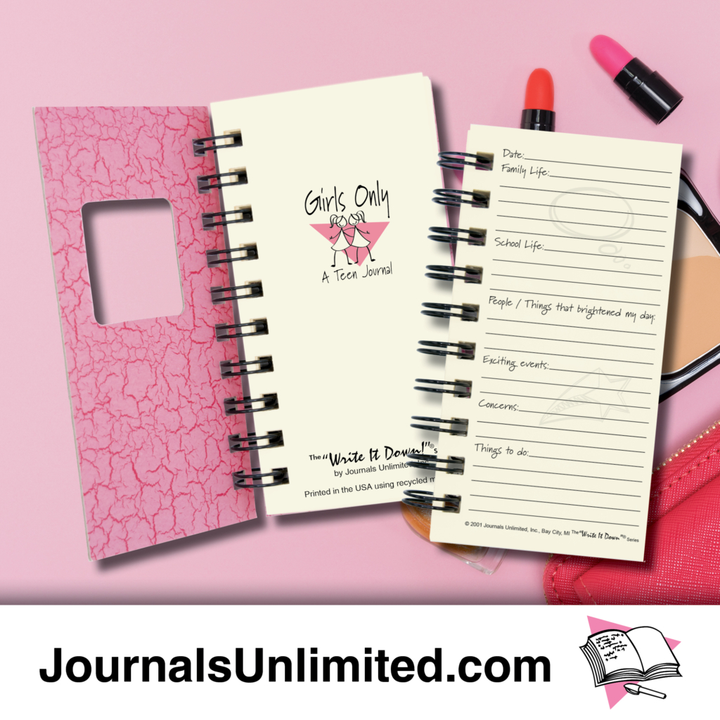 Girls Only – A Teen Mini Journal – Pink (Discontinued)