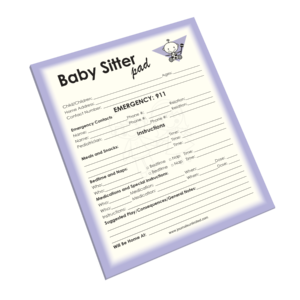 NP-422 Baby Sitter Notepad