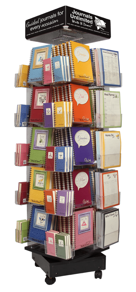 Journals Unlimited spinner display