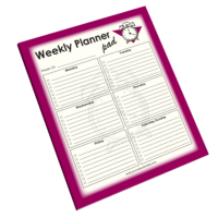 Weekly Planner Jumbo Notepad
