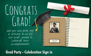 Grad Party - Celebration Sign in Journal