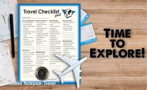 Travel Checklist Pad